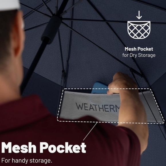 NEW 68” Weatherman x DK Danielle Kang Limited Edition Golf Umbrella Windproof - Picture 7 of 11